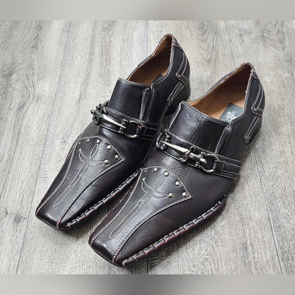 Men's Dark Brown Ball-Band Loafers Shoes Size 9.5